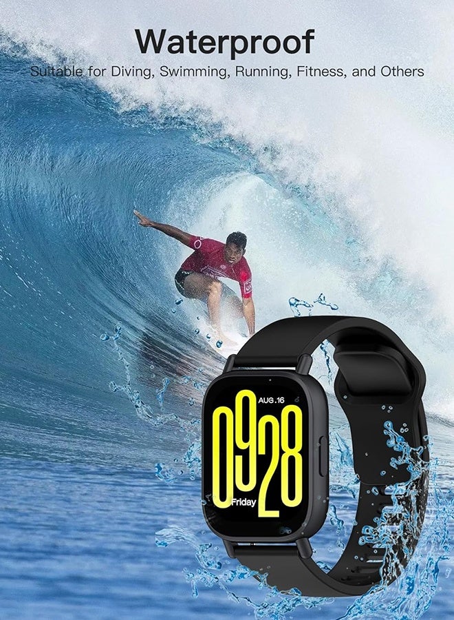 Wffo 3 Pcs Silicone Strap Compatible with Redmi Watch 5 Active/Redmi Watch 5 Lite - Soft Silicone Breathable Strap Sport Band for Men Women (Relaxed Blue/Coconut Gray/Black) - Image 5